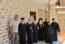 Αγιασμός των πρώτων ολοκληρωμένων κελιών της Παλαιάς Ιεράς Μονής Παναγίας Κάτω Ξενιάς