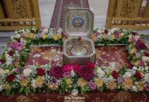 Με λαμπρότητα και κατάνυξη η υποδοχή της Τιμίας Κάρας της Αγίας Βαρβάρας στη Νέα Ιωνία Βόλου